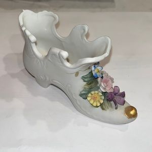 Antique Victorian Ceramic Boot 5 inches